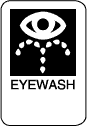 Eye wash station sign